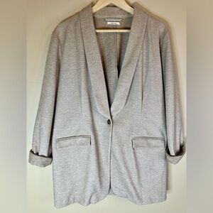 Women’s 1X Maurices Knit Beige Blazer - P2P 26”